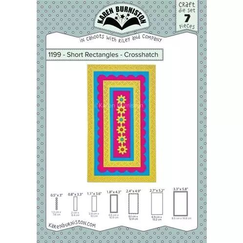 Die - Short Rectangles - Crosshatch