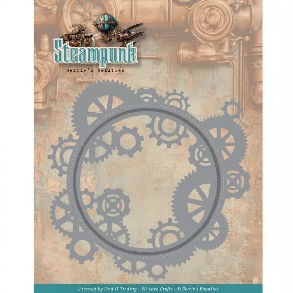 Die - Steampunk - Steampunk Gears Frame / cadre d\'engrenages - Find-It 