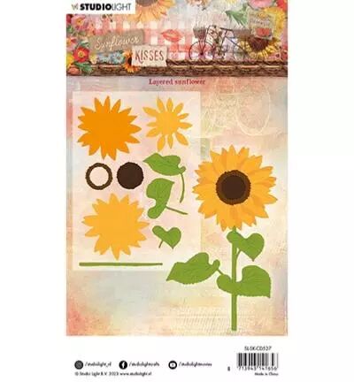 Die - Sunflower Kisses - Layered sunflower