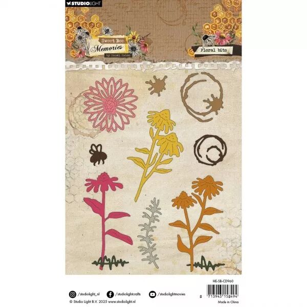 Die - Sweet Bee Memories - Floral bits