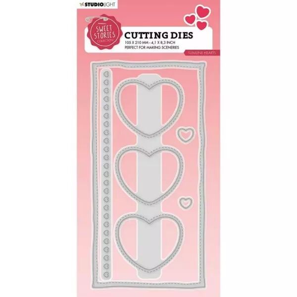 Die - Sweet Stories - Slimline Hearts