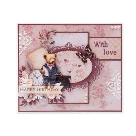 Die - Teddy\'s tea time - Bear gift bag accessories - Studio Light