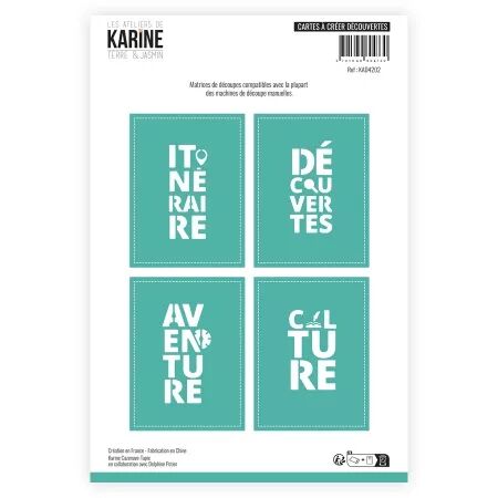 Die - Terre & Jasmin - Cartes &agrave; cr&eacute;er D&eacute;couvertes - Les Ateliers de Karine