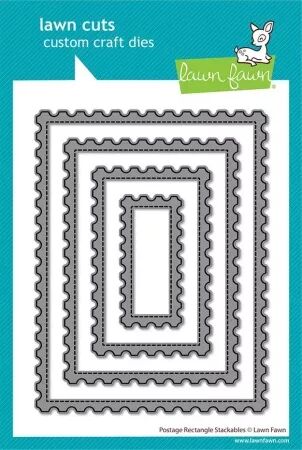 Die - Timbres poste rectangulaires - Lawn Fawn