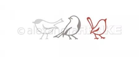 Die - Trio d\'oiseaux align&eacute;s - Alexandra Renke