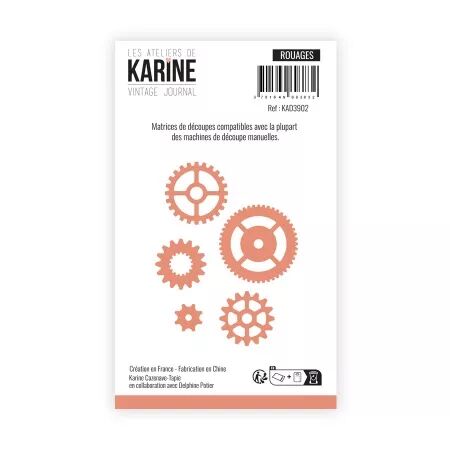 Die - Vintage Journal - Rouages  - Les Ateliers de Karine