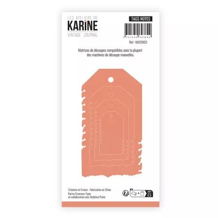 Die - Vintage Journal - Tags notes - Les Ateliers de Karine