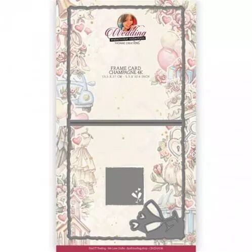 Die - Wedding - Frame card Champagne