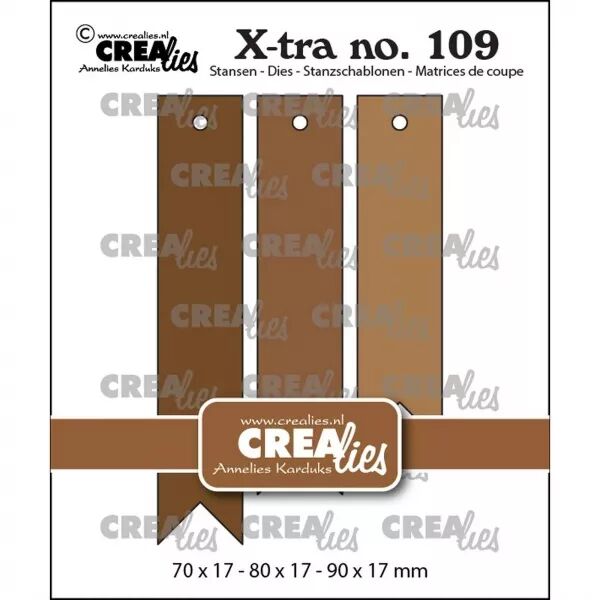 Die - Xtra - Fishtail Tags - Banni�res - Crealies