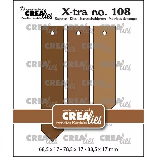 Die - Xtra - Pointy Tags - Etiquettes - Crealies