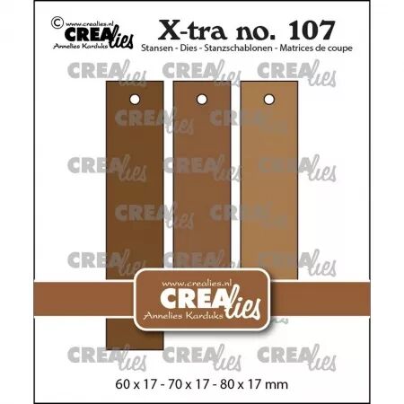 Die - Xtra - Straght Tags - Etiquettes - Crealies