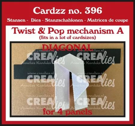 Die Cardzz - Diagonal Twist&Pop A - Crealies