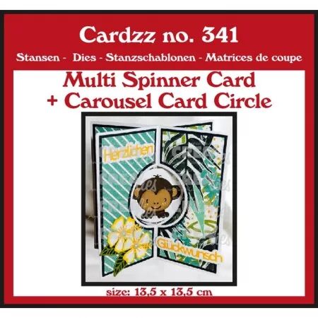 Die Cardzz - Multi Spinner Card + Carousel Card  Circle - Crealies