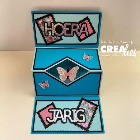 Die Cardzz - Multi spinner et carousel card diamond - Crealies