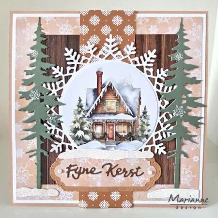 Die Craftables - Open ice crystal - Couronne de flocons - Marianne Design