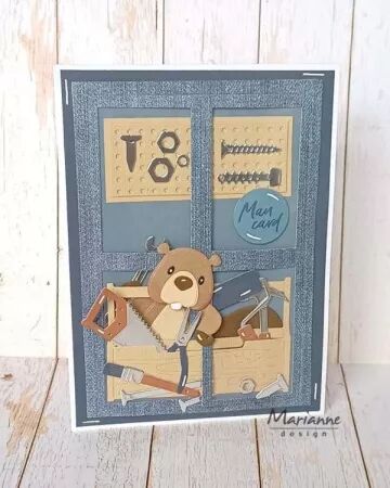 Die Craftables Punch die XL - Nuts et bolts - Ecrous et boulons - Marianne Design