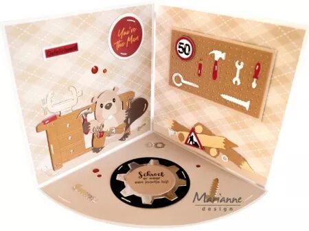 Die Craftables Punch die XL - Nuts et bolts - Ecrous et boulons - Marianne Design