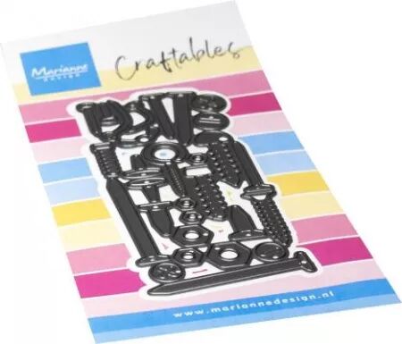 Die Craftables Punch die XL - Nuts et bolts - Ecrous et boulons - Marianne Design