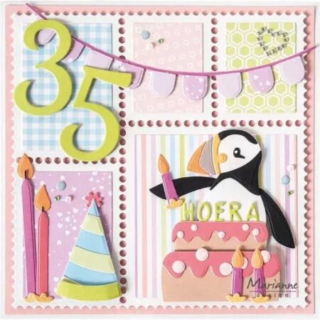 Die Creatables - Birthday set - Lot anniversaire - Marianne Design