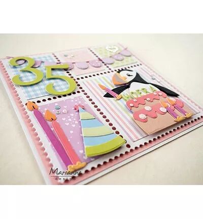 Die Creatables - Birthday set - Lot anniversaire - Marianne Design