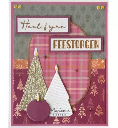 Die Creatables - Bougies de No&euml;l - Christmas candles - Marianne Design