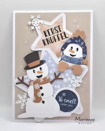 Die Creatables - Lay out Stars - Carte carr&eacute;e 3D - Marianne Design