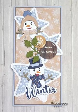 Die Creatables - Lay out Stars - Carte carr&eacute;e 3D - Marianne Design