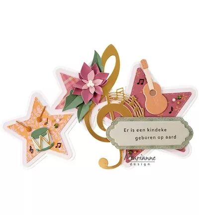 Die Creatables - Lay out Stars - Carte carr&eacute;e 3D - Marianne Design