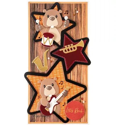 Die Creatables - Lay out Stars - Carte carr&eacute;e 3D - Marianne Design