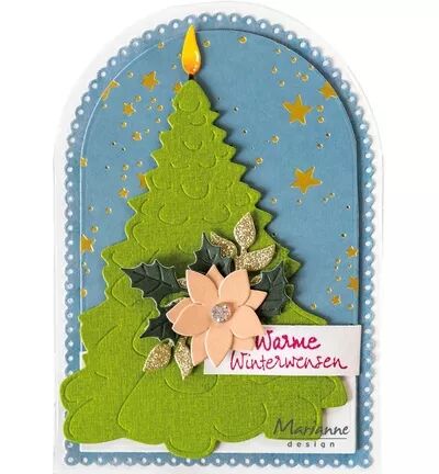 Die Creatables - Sapin de No&euml;l bougie - Candles Christmas tree - Marianne Design