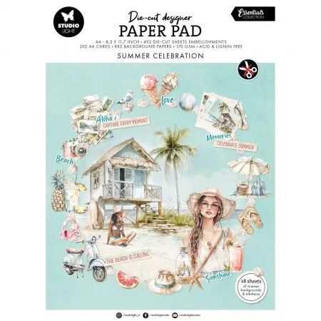 Die-cut paper pad - Summer celebration