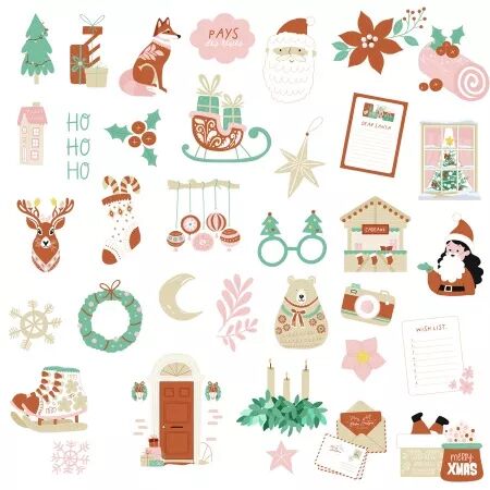 Die-cuts - Carnet Enchanté - motifs  - Les Ateliers de Karine