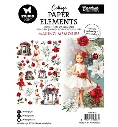 Die cuts - Collage Paper Elements - Oldtimer chique - Studio Light