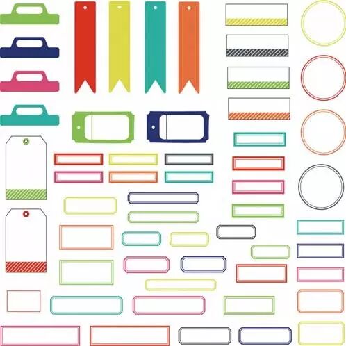 Die-cuts - Colorful life - �tiquettes