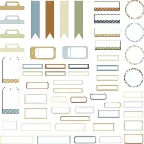 Die-cuts - Cozy Cottage - �tiquettes