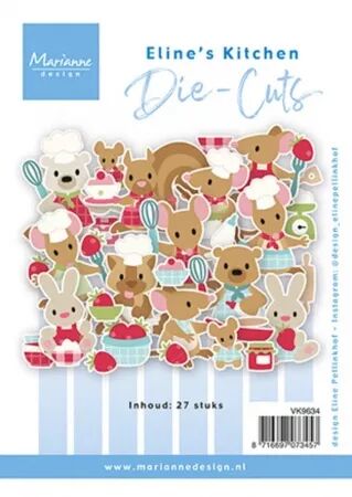 Die-Cuts - Eline\'s Kitchen - Cuisine d\'Eline - Marianne Design