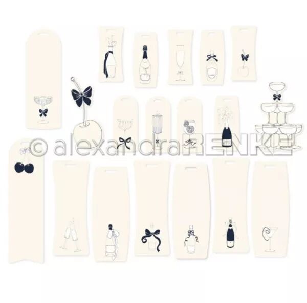 Die-cuts - Etiquettes champagne - Alexandra Renke