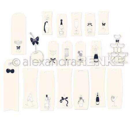 Die-cuts - Etiquettes champagne - Alexandra Renke