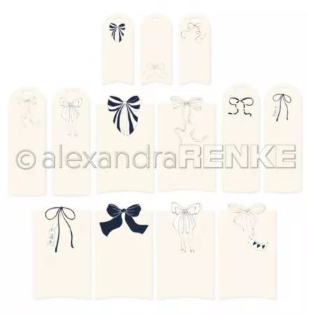 Die-cuts - Etiquettes noeud - Alexandra Renke