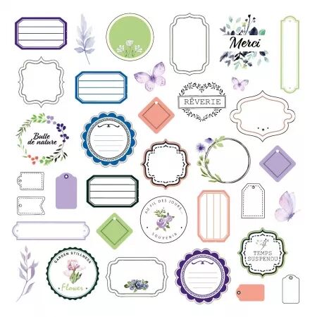 Die-cuts - Jardin secret - Les Ateliers de Karine