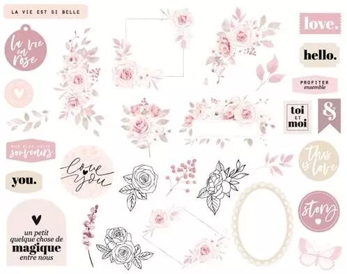 Die-cuts - La Vie en Rose