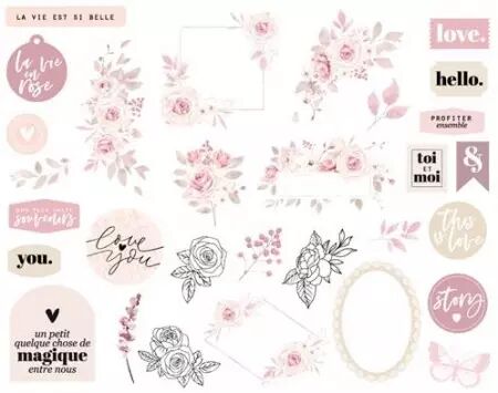 Die-cuts - La Vie en Rose