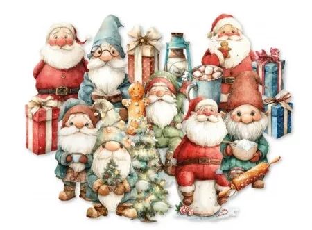 Die-cuts - Merry & Bright - Santa