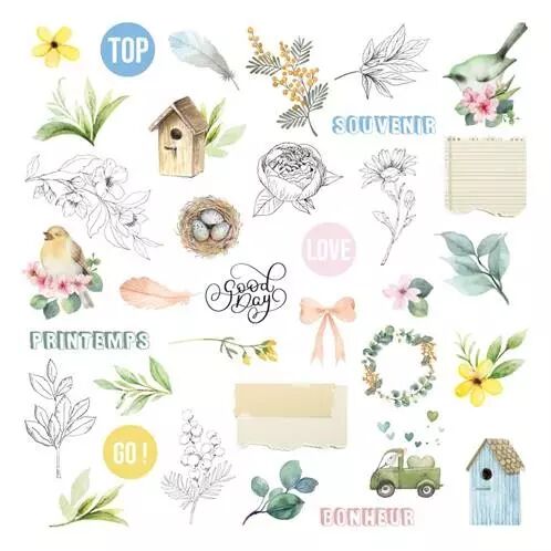 Die-cuts - Mimosa Forever - calque