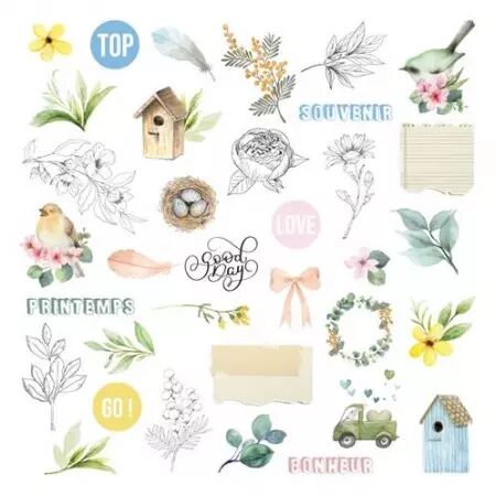 Die-cuts - Mimosa Forever - calque