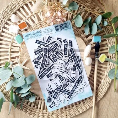 Die-cuts - Rêve Azur - Jolies phrases