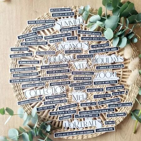 Die-cuts - Rêve Azur - Jolies phrases