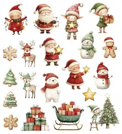 Die-Cuts - Santa & Friends - Paper for You