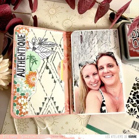 Die-cuts - Terre & Jasmin - papier  - Les Ateliers de Karine