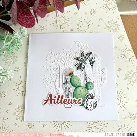 Die-cuts - Terre & Jasmin - papier  - Les Ateliers de Karine